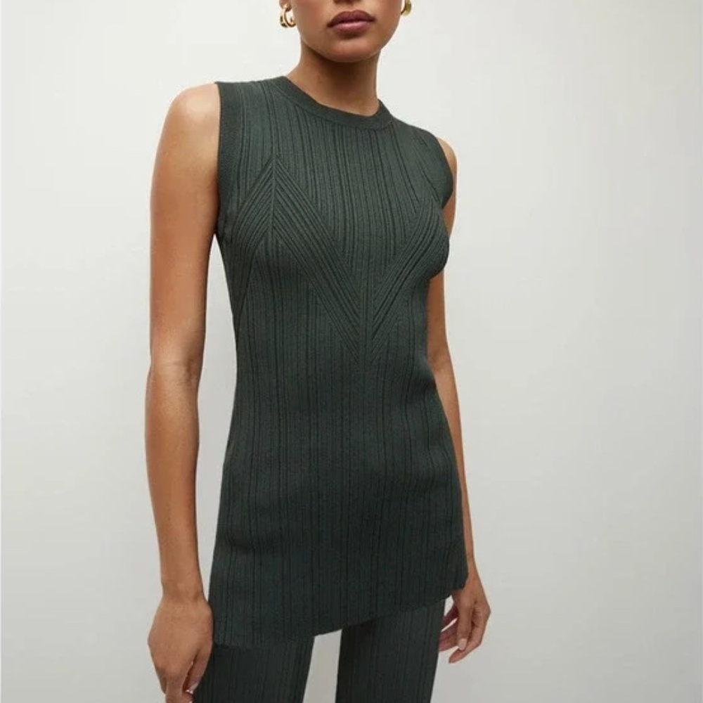 NWT Veronica Beard Evergreen Semma Knit Top